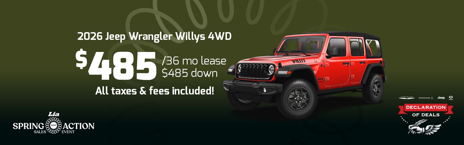 wrangler lease special