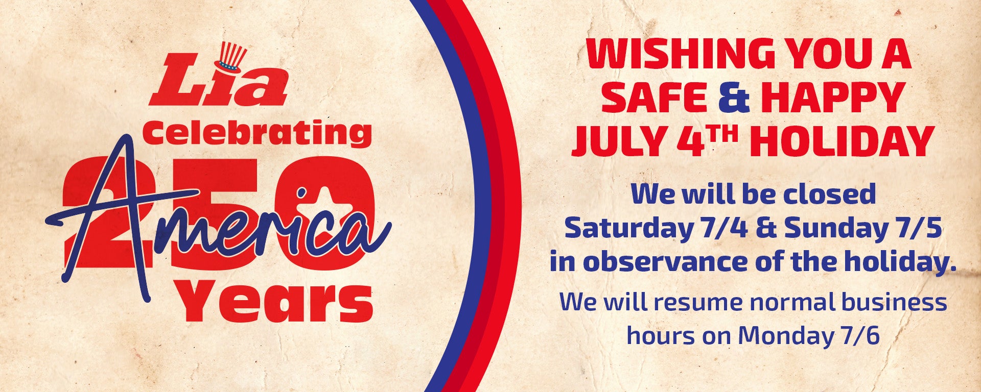 closed july 4