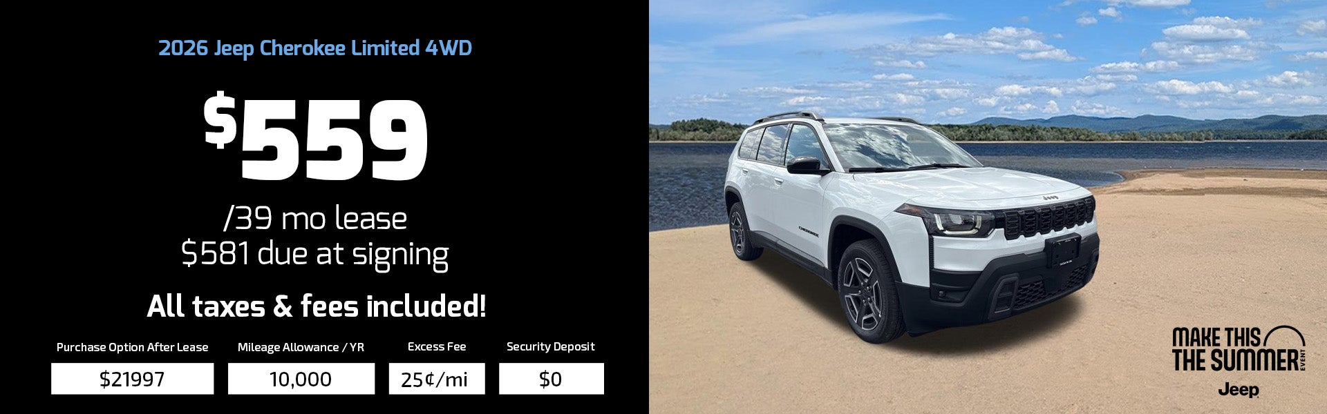 cherokee lease special