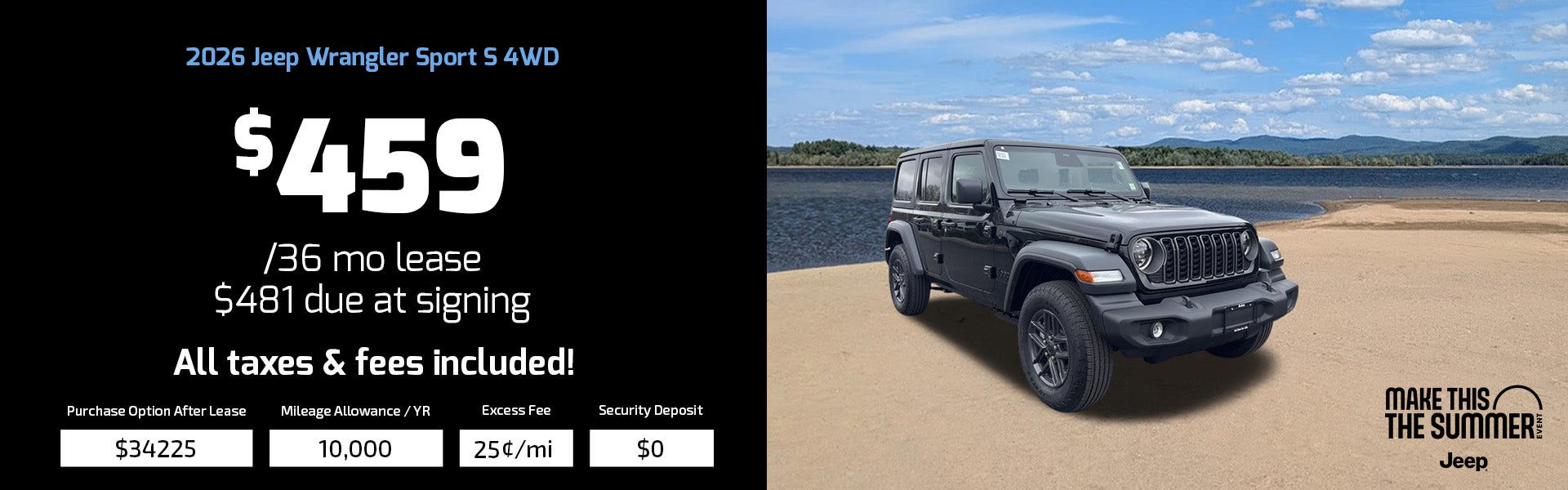 wrangler lease special