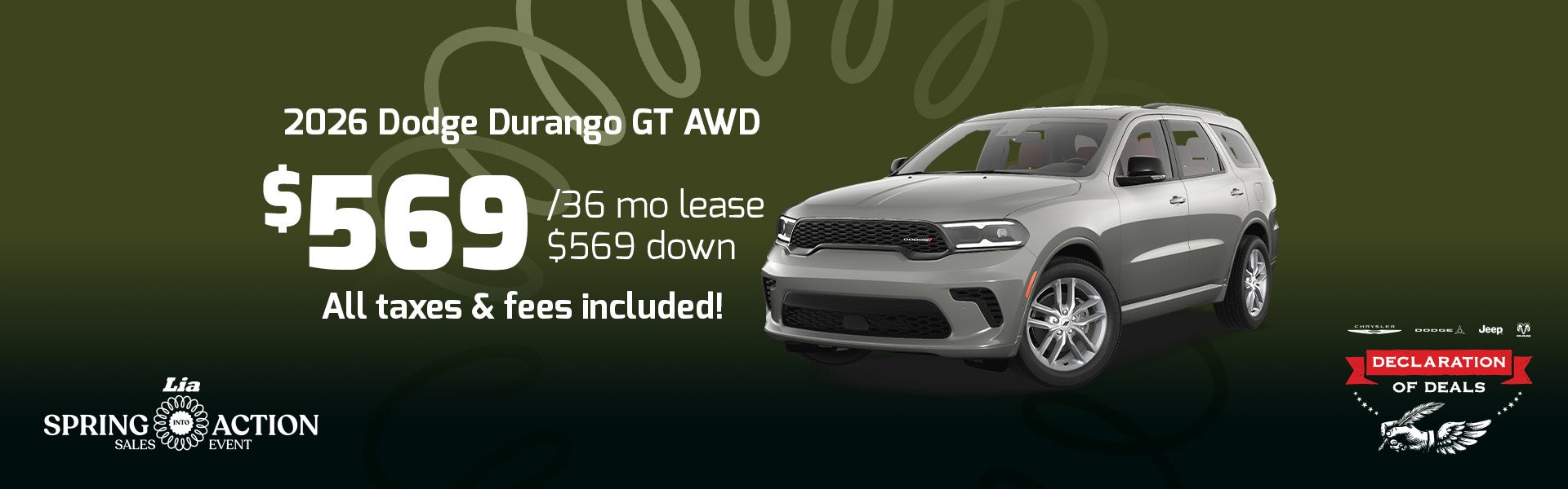 durango lease special